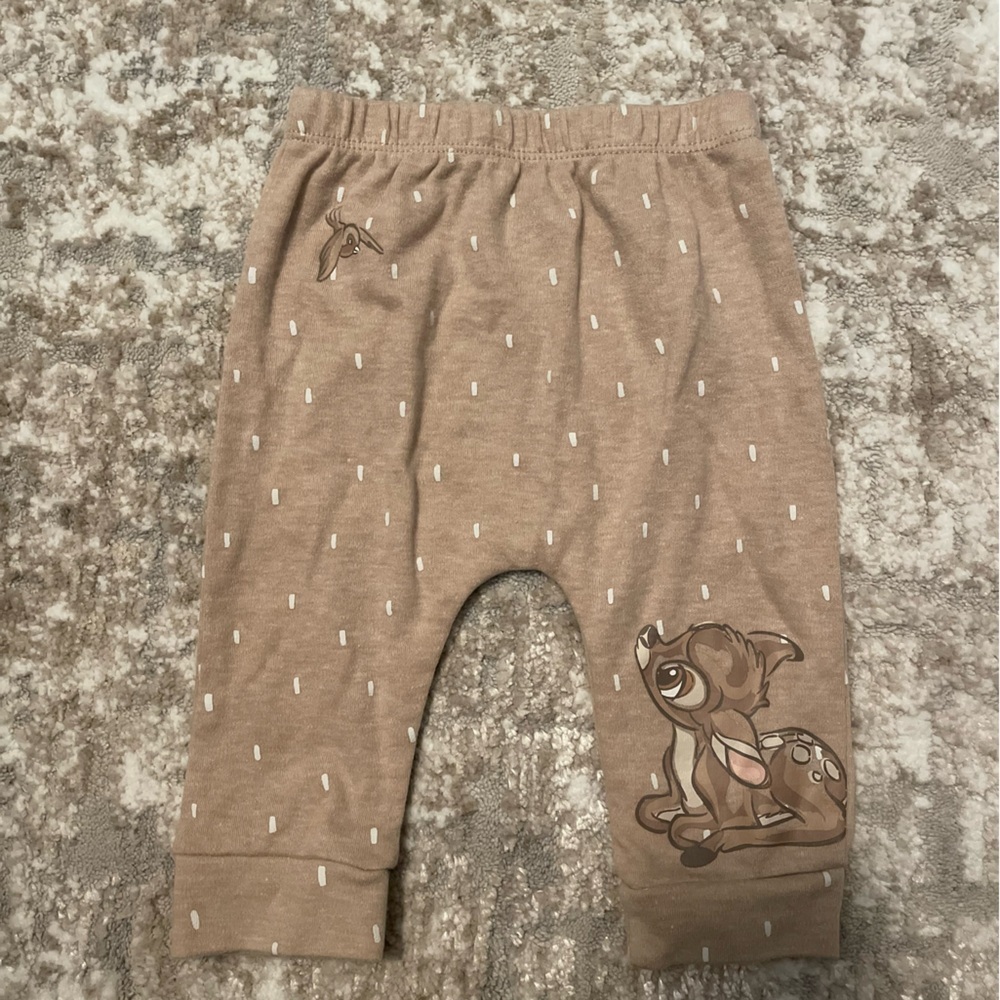Disney Baby Bambi Gender Neutral Tan Casual Bottoms size 0/3 months